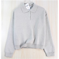 Женский шерстяной свитер с воротником и длинными рукавами  🖤 МАНГ*О