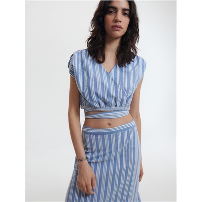 Crop Top mit Bindedetail