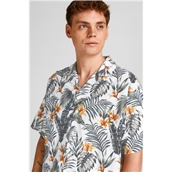 Camisa Blanco y mostaza