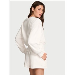 Angel Essentials Obsessed Terry Crop Crewneck Sweatshirt