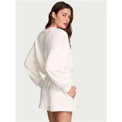 Angel Essentials Obsessed Terry Crop Crewneck Sweatshirt