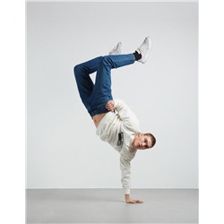 Cropped Fit Jeans, Men, Blue
