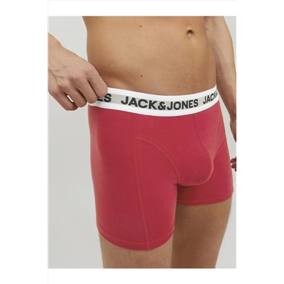 Jack & Jones Logo Detayli 3'lü Boxer Paketi- Rikki