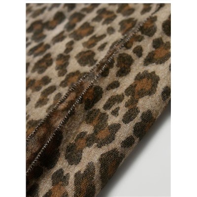 Мягкий стильный женский шарф/палантин с леопардовым принтом  Zar*a 💤