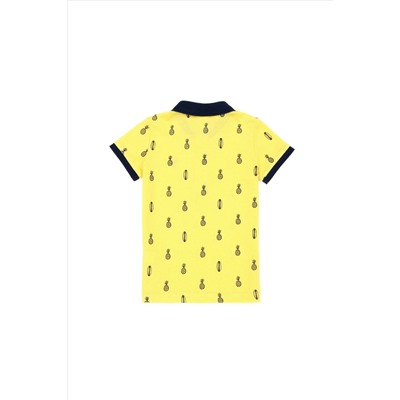 Erkek Çocuk Sarı Polo Yaka Tişört