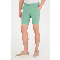 Erkek Koyu Yeşil Dokuma Şort