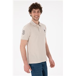 Erkek Slim Fit Polo Yaka Taş Basic Tişört
