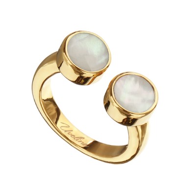 Кольцо Амфитрита (перламутр 6мм; покрытие золото), Есть комплект