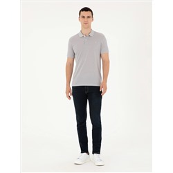 Açık Gri Melanj Slim Fit Tişört
