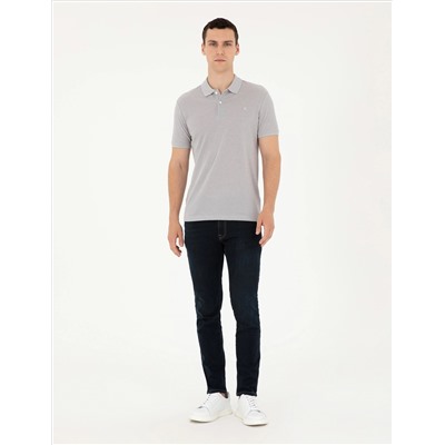 Açık Gri Melanj Slim Fit Tişört