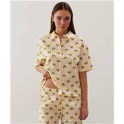 Camisa amarilla de algodón Madame Chill
