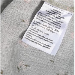 Ретро-юбка с художественным цветочным принтом  Ткань из смеси льна