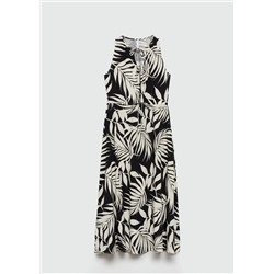 Vestido lazos estampado