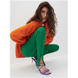 Jerseyleggings aus Rippstrick