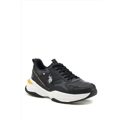 U.S. Polo Assn. Siyah - Us Polo Assn. Solıdar Erkek Spor Ayakkabı 2W SOLIDAR 2 PR