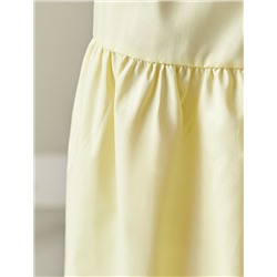 Платье А-силуэта с поясом из легкого хлопкового поплина