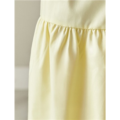 Платье А-силуэта с поясом из легкого хлопкового поплина