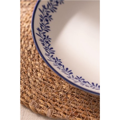 Rêve Bleu Couronne Yemek Tabağı 21 cm