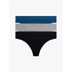 Mixed-Knit Variety Thong 3-Pack