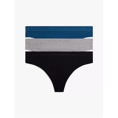 Mixed-Knit Variety Thong 3-Pack