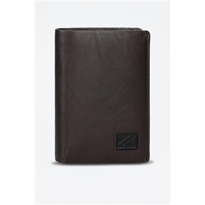 Cartera de piel Chief Marrón oscuro
