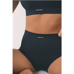 Pantalón corto canalé azul oscuro