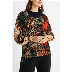 Chaqueta tricot tropical