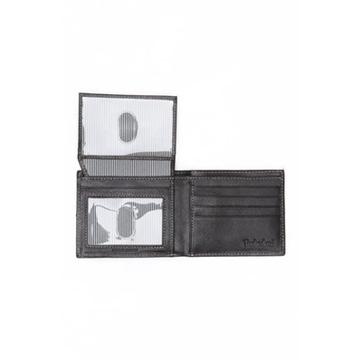 Timberland Contrast Stitch Leather Passcase Wallet