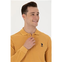 Erkek Hardal Basic Sweatshirt