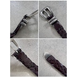 Эксклюзивный, модный плетеный ремень  Brunell*o Cucinell*i