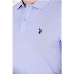 Erkek Mavi Basic Polo Yaka Tişört