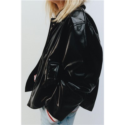 FAUX LEATHER JACKET