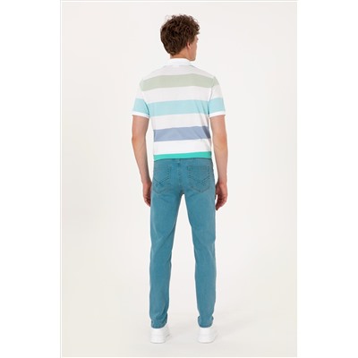 Erkek Yeşil Jean Pantolon