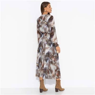 Платье на подкладе, Летящие мгновения (grey)