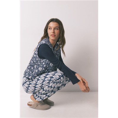 Pantalón largo estampado boho