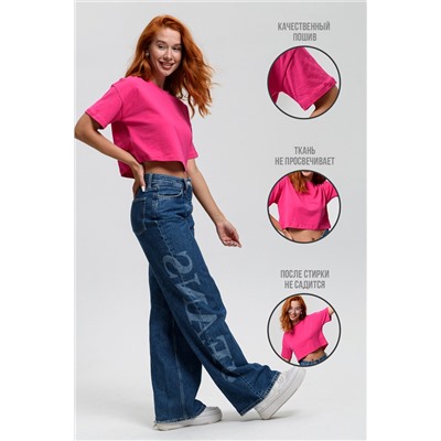 Кроп топ женский оверсайз 14416/1