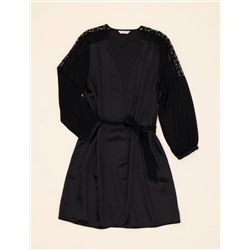 Siyah Saten 6'lı Çeyiz Seti