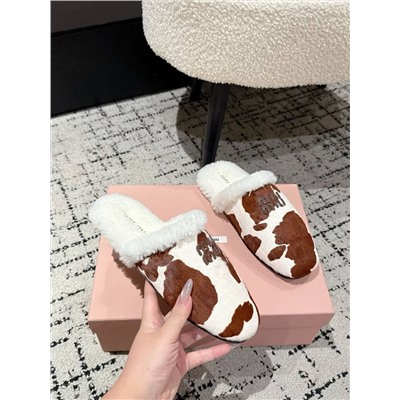 Меховые мюли  МИУ МИ*У