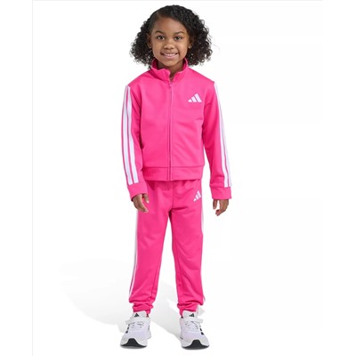 Аdidas Girls' 2T-6X Regular Fit Jacket and Joggers, 2-Piece Set