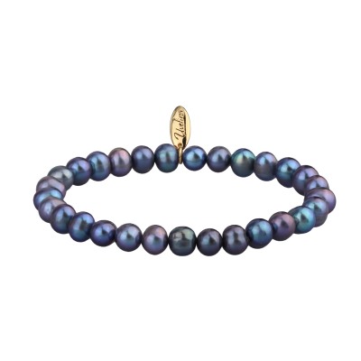 Браслет (жемчуг бензиновый 7-8мм; покрытие золото), Есть комплект