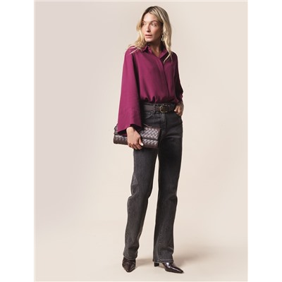 Прямые джинсы из эластичного денима