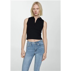 Jeans skinny tiro alto