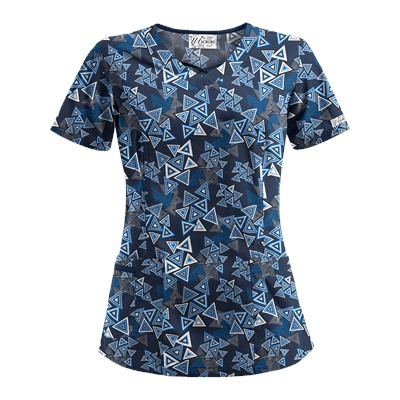 UA Right Angle Navy Scrub Top