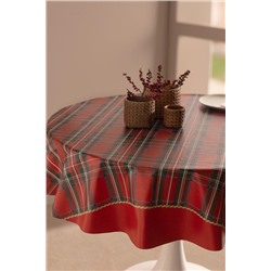 Andray Pvc Masa Örtüsü - Kırmızı - 140 cm