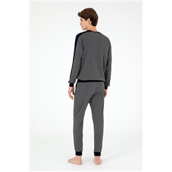 Erkek Antrasit Melanj Pijama Takımı