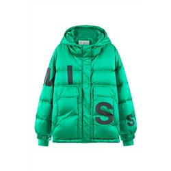 Anorak con capucha Verde claro