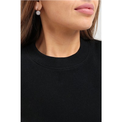 Футболка женская в рубчик (боковая молния)