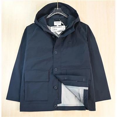 Мужская водоотталкивающая куртка с капюшоном ЛАКОСТ*Е