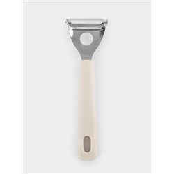 Овощечистка, 18 см, Т-образная, сталь/пластик, серо-бежевая, Universal