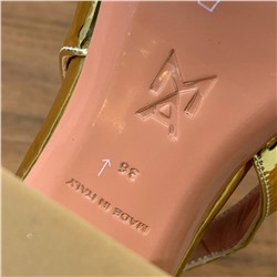 Слингбэки с квадратным носом на широком устойчивом каблуке (натуральная кожа)